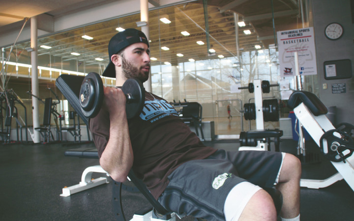 Exercise One: Alternate Dumbbell Incline Curl