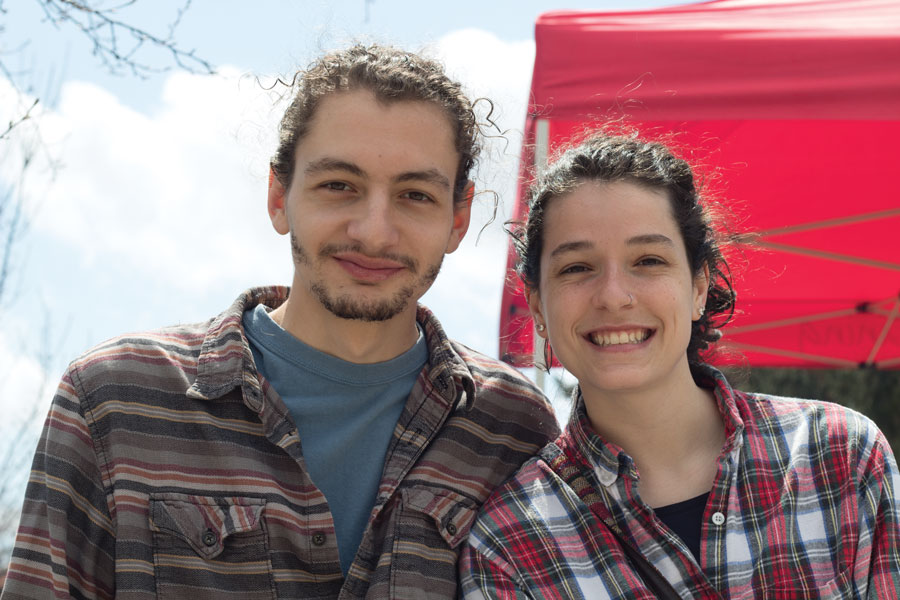“I would [say my] senior year. I’m wrapping up all my classes for my major and… I’ve gotten to know my professors really well. I’ve been able to see how much I’ve grown over the past few years and it’s kind of like a victory lap.” -Hannah (Right) “Freshman year I met 9 of my best friends that I still have today. I had really great roommates, I had a lot of fun all the time in the building.” - Adam (Left)