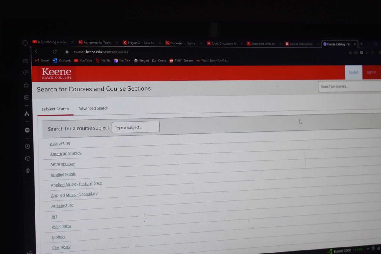 A look inside the online KSC course catalog The Equinox
